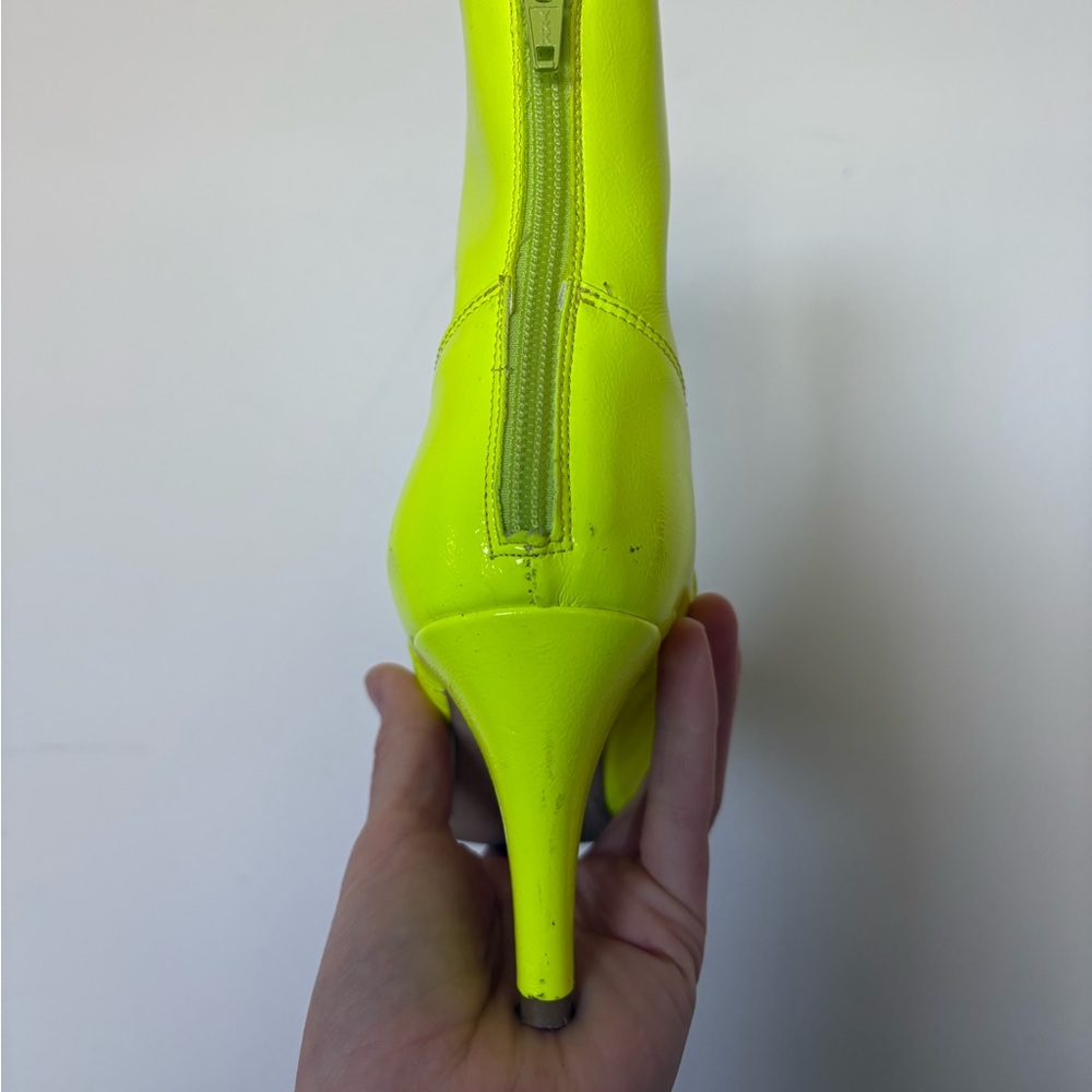 Free People Bright Yellow Heeled Boots - Picture 8 of 8